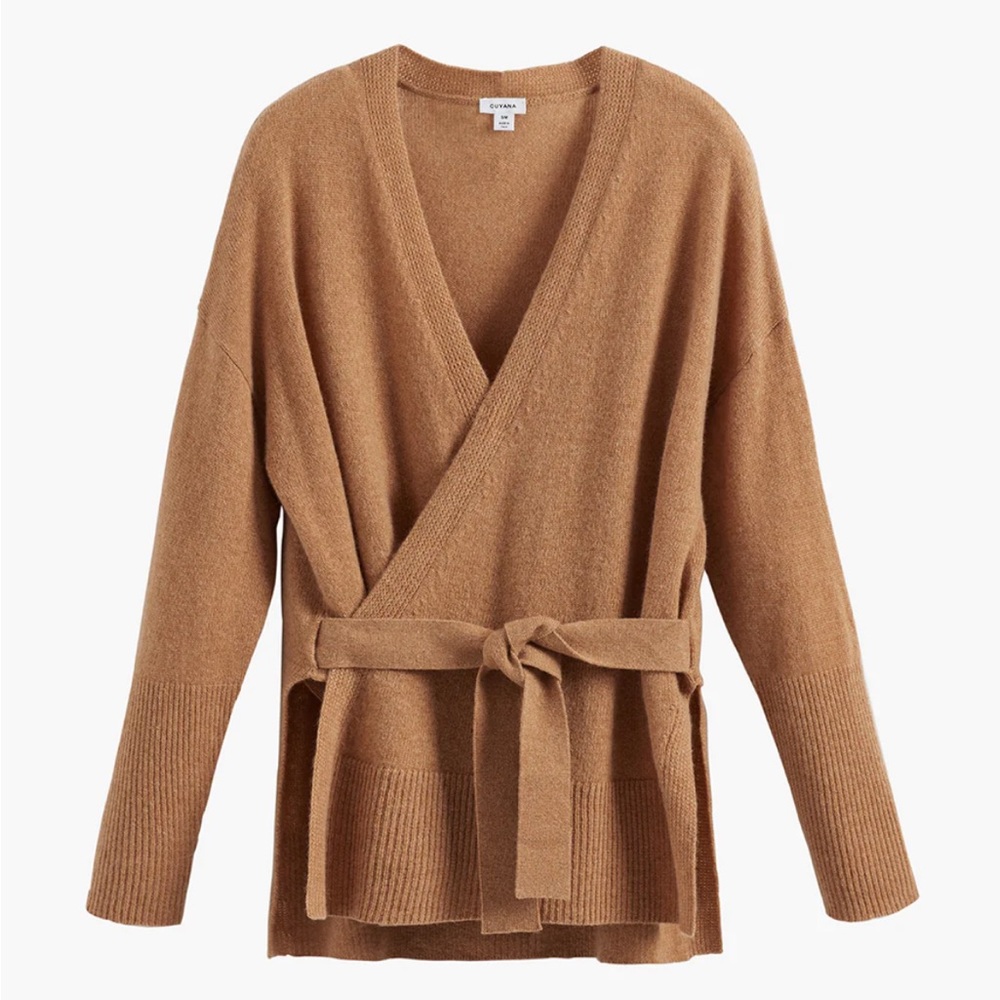 Cuyana Single Origin Cashmere Wrap Sweater